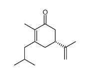 2-Cyclohexen-1-one,2-methyl-5-(1-methylethenyl)-3-(2-methylpropyl)-,(5R)-(9CI)结构式