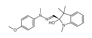1H-Indole-2-carboxaldehyde,2,3-dihydro-2-hydroxy-1,3,3-trimethyl-,(4-methoxyphenyl)methylhydrazone picture