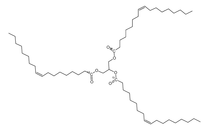 2,3-bis[[(E)-octadec-9-enoyl]oxy]propyl (E)-octadec-9-enoate structure