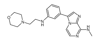 Methyl-{3-[3-(2-morpholin-4-yl-ethylamino)-phenyl]-imidazo[1,2-a]pyrazin-8-yl}-amine Structure