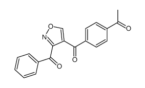 1-[4-(3-benzoyl-1,2-oxazole-4-carbonyl)phenyl]ethanone Structure