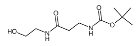 N-t-Boc-β-ala hydroxyethylamide Structure