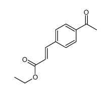 ethyl 3-(4-acetylphenyl)prop-2-enoate结构式