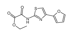 ethyl 2-[[4-(furan-2-yl)-1,3-thiazol-2-yl]amino]-2-oxoacetate结构式