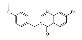 7-bromo-3-[(4-methoxyphenyl)methyl]quinazolin-4-one Structure