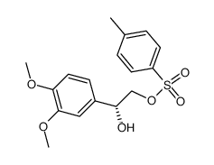 (R)-1-(3,4-Dimethoxyphenyl)-2-(tosyloxy)ethanol结构式