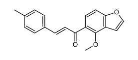 2'-Methoxy-4-methylfurano<3'',2'':3',4'>chalcone Structure