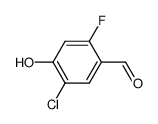 5-Chloro-2-fluoro-4-hydroxybenzaldehyde structure