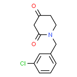 1-(3-chlorobenzyl)piperidine-2,4-dione结构式