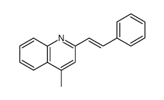 (E)-4-methyl-2-styrylquinoline结构式