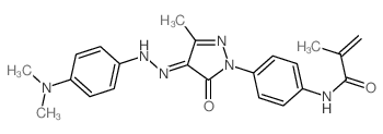 N-[4-[(4Z)-4-[(4-dimethylaminophenyl)hydrazinylidene]-3-methyl-5-oxo-pyrazol-1-yl]phenyl]-2-methyl-prop-2-enamide picture