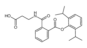 3-{[2-[2,6-bis(isopropyl)phenoxycarbonyl]-benzoyl]amino}-propanoic acid Structure