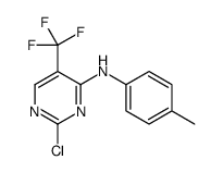 2-chloro-N-(4-methylphenyl)-5-(trifluoromethyl)pyrimidin-4-amine Structure