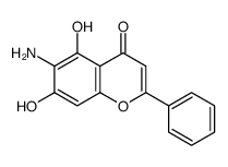 4H-1-Benzopyran-4-one,6-amino-5,7-dihydroxy-2-phenyl-(9CI) picture