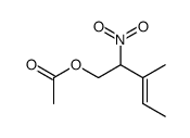 3-methyl-2-nitropent-3-en-1-yl acetate Structure