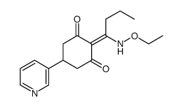 2-[1-(ethoxyamino)butylidene]-5-pyridin-3-ylcyclohexane-1,3-dione结构式