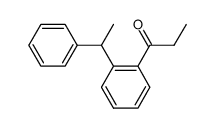 1-(2-(1-phenylethyl)phenyl)propan-1-one Structure