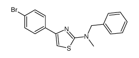 N-benzyl-4-(4-bromophenyl)-N-methyl-1,3-thiazol-2-amine结构式