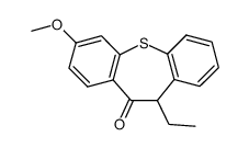 11-ethyl-7-methoxydibenzo(b,f)thiepin-10(11H)-one结构式