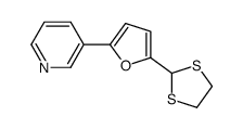 3-[5-(1,3-dithiolan-2-yl)furan-2-yl]pyridine Structure