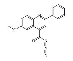 6-methoxy-2-phenyl-quinoline-4-carbonyl azide Structure