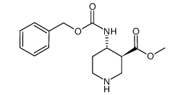 4-BENZYLOXYCARBONYLAMINO-PIPERIDINE-3-CARBOXYLIC ACID METHYL ESTER Structure