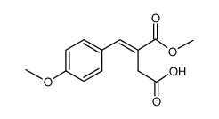 (E)-3-(methoxycarbonyl)-4-(4-methoxyphenyl)-3-butenoic acid结构式