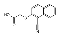 (1-cyano-[2]naphthylsulfanyl)-acetic acid Structure