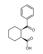(1RS,2SR)-2-benzoylcyclohexanecarboxylic acid结构式