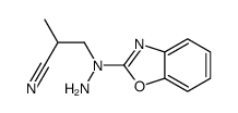 3-[amino(1,3-benzoxazol-2-yl)amino]-2-methylpropanenitrile Structure