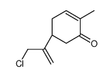 (5R)-5-(3-chloroprop-1-en-2-yl)-2-methylcyclohex-2-en-1-one Structure