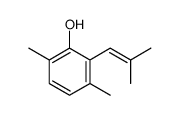3,6-dimethyl-2-(2-methylprop-1-enyl)phenol Structure