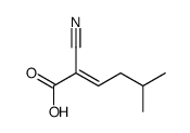 2-cyano-5-methylhex-2-enoic acid结构式