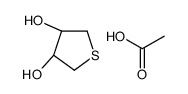 acetic acid,(3R,4S)-thiolane-3,4-diol结构式