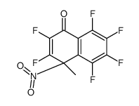 2,3,5,6,7,8-hexafluoro-4-methyl-4-nitronaphthalen-1-one结构式