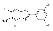 4,6-dibromo-2-(3,5-dimethylphenyl)-1,3-benzoxazol-5-amine Structure