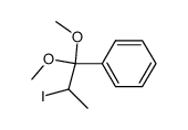 (2-iodo-1,1-dimethoxypropyl)benzene结构式