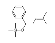 trimethyl-(4-methyl-1-phenylpenta-1,3-dienoxy)silane结构式