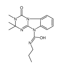 2,2,3-trimethyl-4-oxo-N-propyl-[1,3,5]triazino[1,2-a]benzimidazole-10-carboxamide Structure
