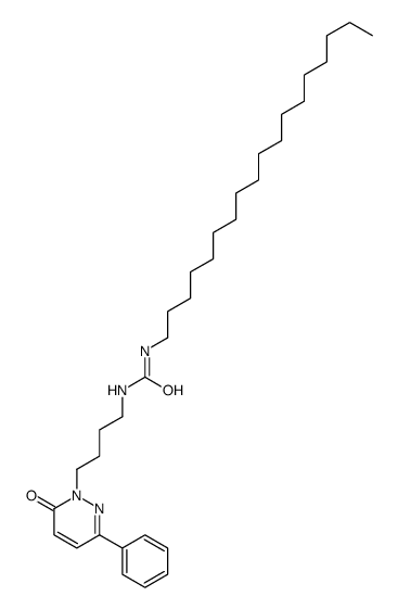 1-octadecyl-3-[4-(6-oxo-3-phenylpyridazin-1-yl)butyl]urea Structure