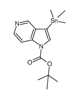 1-Boc-3-trimethylstannyl-5-azaindole Structure