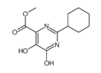 Methyl 2-cyclohexyl-5-hydroxy-6-oxo-1,6-dihydro-4-pyrimidinecarbo xylate结构式
