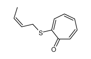 2-but-2-enylsulfanylcyclohepta-2,4,6-trien-1-one结构式