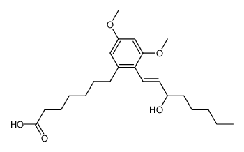 7-<2-(3-hydroxyoct-1-enyl)-3,5-dimethoxyphenyl>heptanoic acid Structure