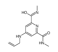 2-N,6-N-dimethyl-4-(prop-2-enylamino)pyridine-2,6-dicarboxamide Structure