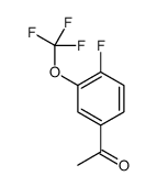 4'-FLUORO-3'-(TRIFLUOROMETHOXY)ACETOPHENONE Structure