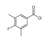 4-FLUORO-3,5-DIMETHYLBENZOYL CHLORIDE structure