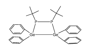 1,2-di-tert-butyl-3,3,4,4-tetraphenyl-1,2-diphospha-3,4-digerma-cyclobutane Structure