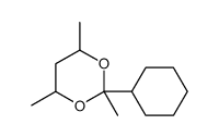 2-cyclohexyl-2,4,6-trimethyl-1,3-dioxane结构式