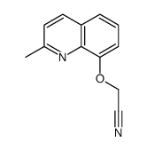 2-(2-methylquinolin-8-yl)oxyacetonitrile结构式